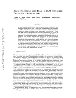 Deconstructing Self-Bias in LLM-generated Translation Benchmarks