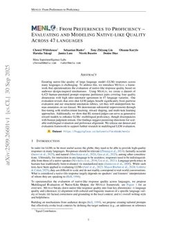 MENLO: From Preferences to Proficiency -- Evaluating and Modeling Native-like Quality Across 47 Languages