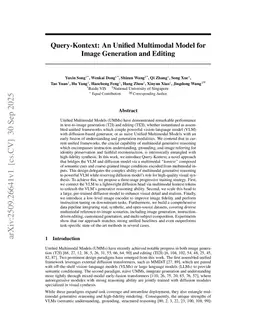 Query-Kontext: An Unified Multimodal Model for Image Generation and Editing