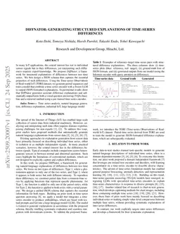 DiffNator: Generating Structured Explanations of Time-Series Differences