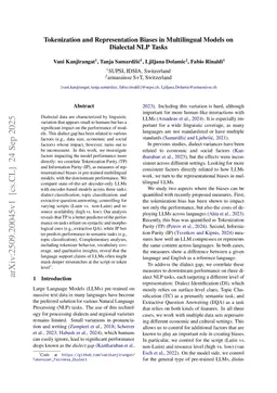 Tokenization and Representation Biases in Multilingual Models on Dialectal NLP Tasks