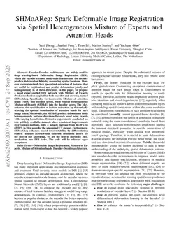 SHMoAReg: Spark Deformable Image Registration via Spatial Heterogeneous Mixture of Experts and Attention Heads