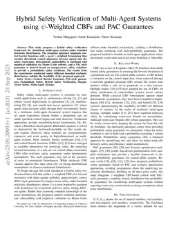 Hybrid Safety Verification of Multi-Agent Systems using $ψ$-Weighted CBFs and PAC Guarantees