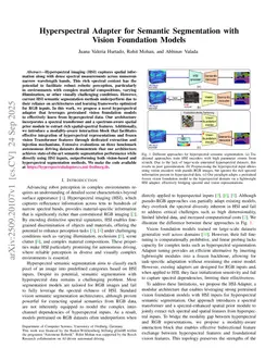 Hyperspectral Adapter for Semantic Segmentation with Vision Foundation Models