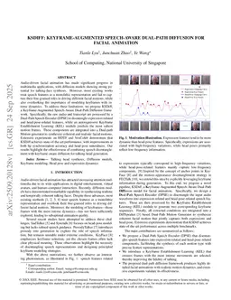 KSDiff: Keyframe-Augmented Speech-Aware Dual-Path Diffusion for Facial Animation