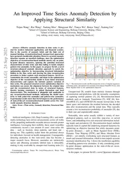 An Improved Time Series Anomaly Detection by Applying Structural Similarity