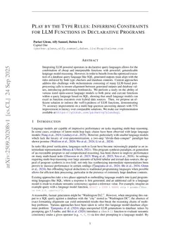 Play by the Type Rules: Inferring Constraints for LLM Functions in Declarative Programs