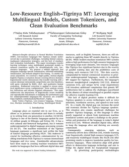 Low-Resource English-Tigrinya MT: Leveraging Multilingual Models, Custom Tokenizers, and Clean Evaluation Benchmarks