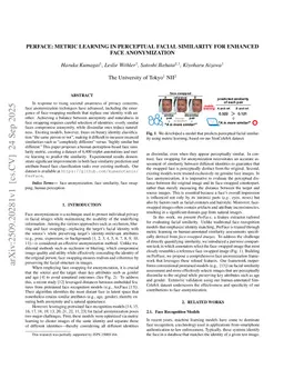 PerFace: Metric Learning in Perceptual Facial Similarity for Enhanced Face Anonymization