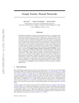 Graph Variate Neural Networks