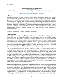 Philosophy-informed Machine Learning