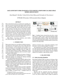 Data-Efficient Stream-Based Active Distillation for Scalable Edge Model Deployment