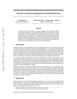 Myosotis: structured computation for attention like layer