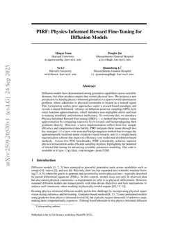 PIRF: Physics-Informed Reward Fine-Tuning for Diffusion Models
