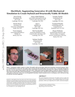 MechStyle: Augmenting Generative AI with Mechanical Simulation to Create Stylized and Structurally Viable 3D Models