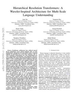 Hierarchical Resolution Transformers: A Wavelet-Inspired Architecture for Multi-Scale Language Understanding