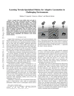 Learning Terrain-Specialized Policies for Adaptive Locomotion in Challenging Environments