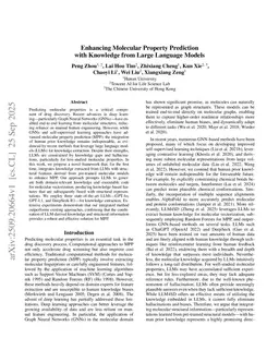Enhancing Molecular Property Prediction with Knowledge from Large Language Models