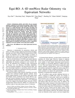 Equi-RO: A 4D mmWave Radar Odometry via Equivariant Networks