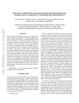 Enhancing Cross-View Geo-Localization Generalization via Global-Local Consistency and Geometric Equivariance