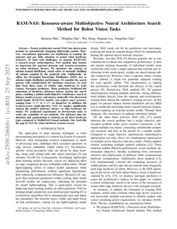 RAM-NAS: Resource-aware Multiobjective Neural Architecture Search Method for Robot Vision Tasks