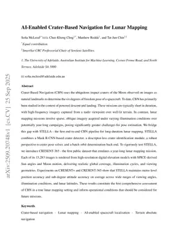 AI-Enabled Crater-Based Navigation for Lunar Mapping