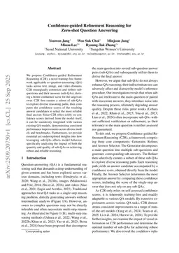 Confidence-guided Refinement Reasoning for Zero-shot Question Answering