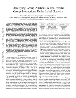 Identifying Group Anchors in Real-World Group Interactions Under Label Scarcity