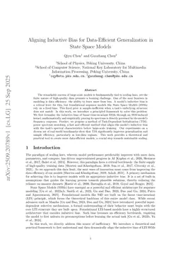 Aligning Inductive Bias for Data-Efficient Generalization in State Space Models