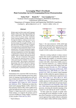 Leveraging What's Overfixed: Post-Correction via LLM Grammatical Error Overcorrection
