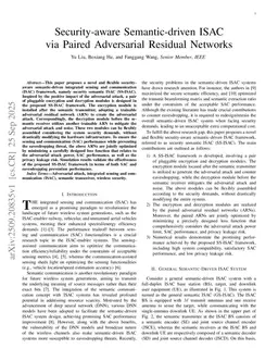 Security-aware Semantic-driven ISAC via Paired Adversarial Residual Networks