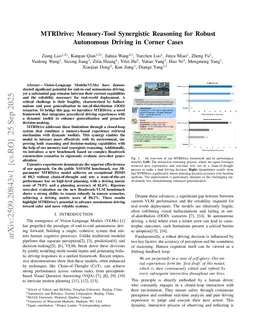 MTRDrive: Memory-Tool Synergistic Reasoning for Robust Autonomous Driving in Corner Cases
