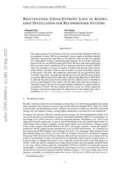 Rejuvenating Cross-Entropy Loss in Knowledge Distillation for Recommender Systems