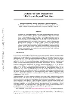 CORE: Full-Path Evaluation of LLM Agents Beyond Final State