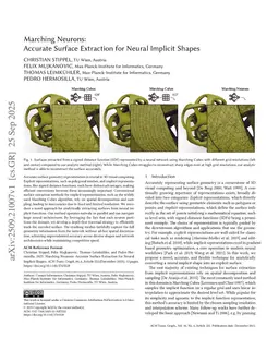 Marching Neurons: Accurate Surface Extraction for Neural Implicit Shapes