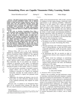 Normalizing Flows are Capable Visuomotor Policy Learning Models