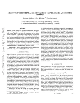 Are Modern Speech Enhancement Systems Vulnerable to Adversarial Attacks?