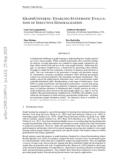 GraphUniverse: Enabling Systematic Evaluation of Inductive Generalization