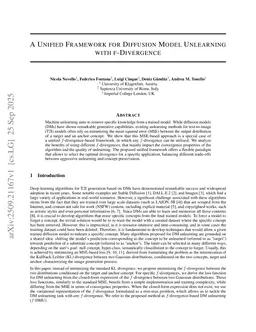 A Unified Framework for Diffusion Model Unlearning with f-Divergence