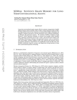 SGMem: Sentence Graph Memory for Long-Term Conversational Agents
