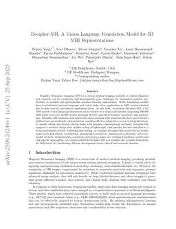 Decipher-MR: A Vision-Language Foundation Model for 3D MRI Representations