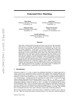 Federated Flow Matching