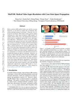 MedVSR: Medical Video Super-Resolution with Cross State-Space Propagation