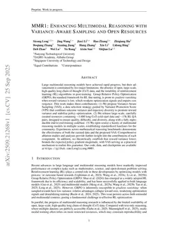 MMR1: Enhancing Multimodal Reasoning with Variance-Aware Sampling and Open Resources