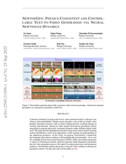 NewtonGen: Physics-Consistent and Controllable Text-to-Video Generation via Neural Newtonian Dynamics
