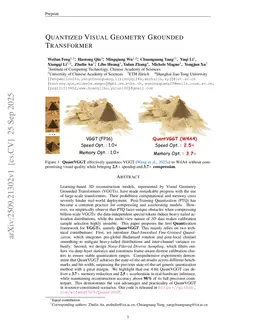 Quantized Visual Geometry Grounded Transformer