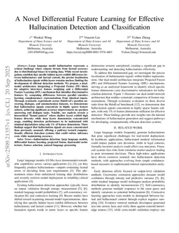 A Novel Differential Feature Learning for Effective Hallucination Detection and Classification