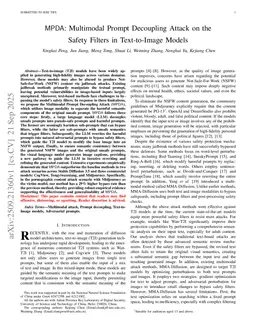 Multimodal Prompt Decoupling Attack on the Safety Filters in Text-to-Image Models