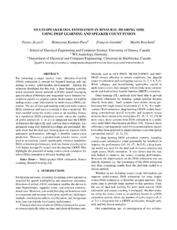 Multi-Speaker DOA Estimation in Binaural Hearing Aids using Deep Learning and Speaker Count Fusion