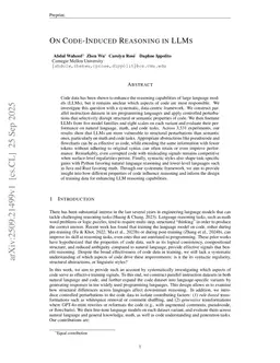 On Code-Induced Reasoning in LLMs